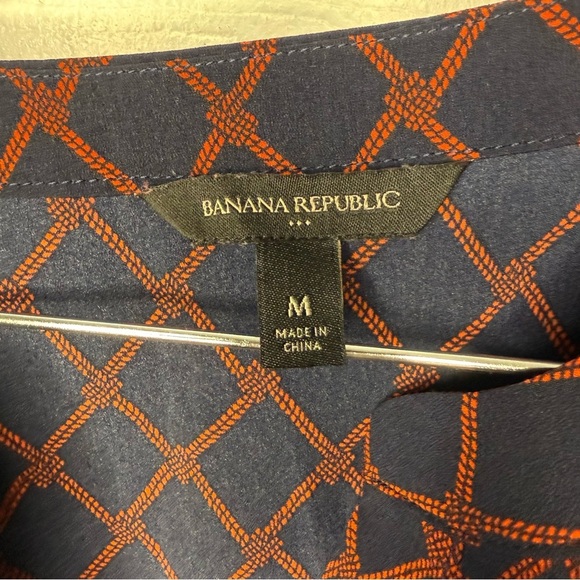 Banana Republic Nautical Rope Patterned Dress in Navy and Red Size Medium GUC - Picture 4 of 6